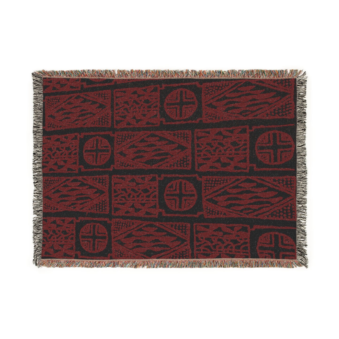 Red Nchen Cozy Woven Blanket - Home Decor & Gifting