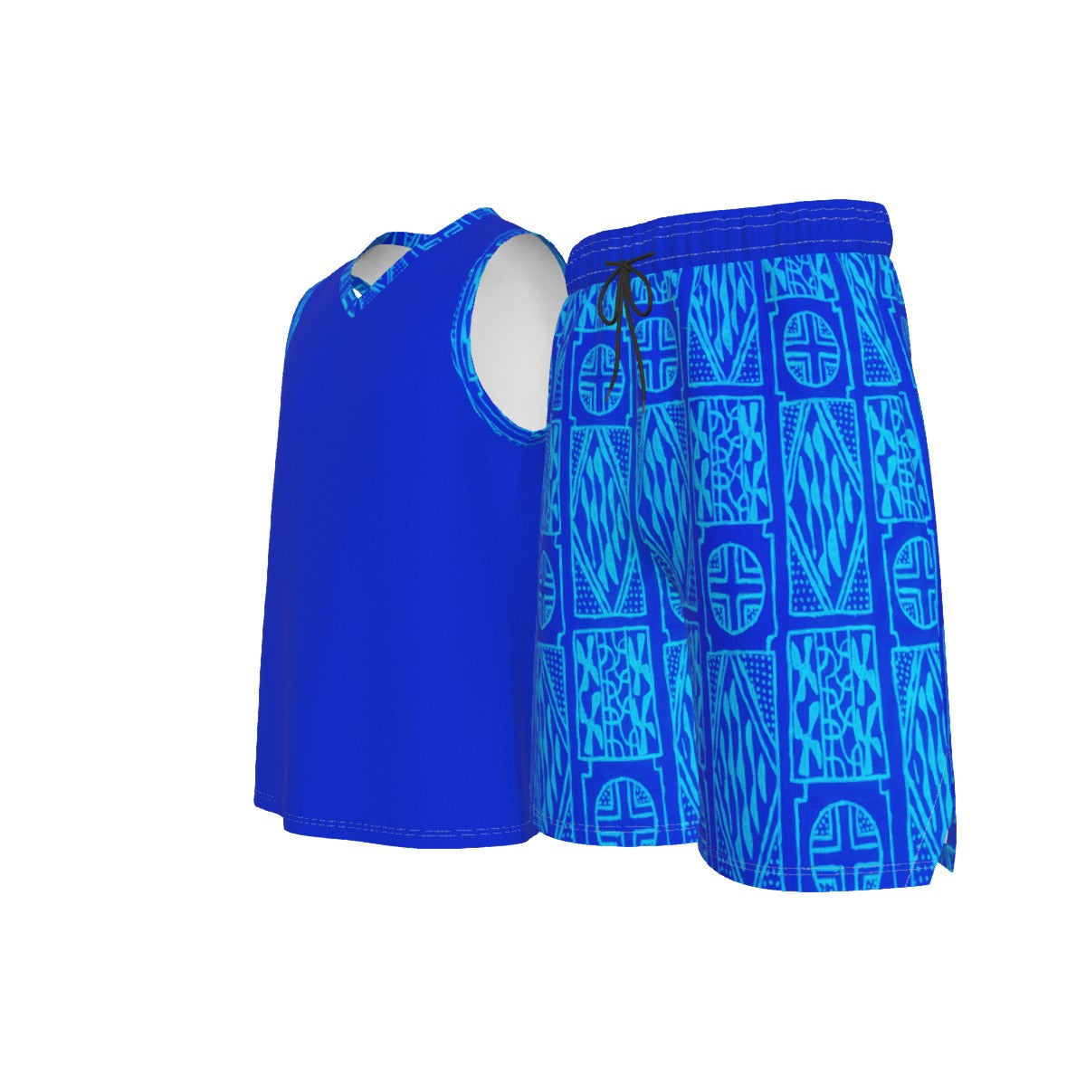 Men's V Neck Basketball Suit