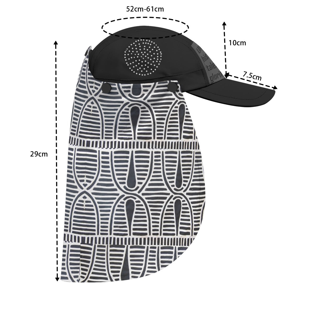 Sun Hat With Neck Flap