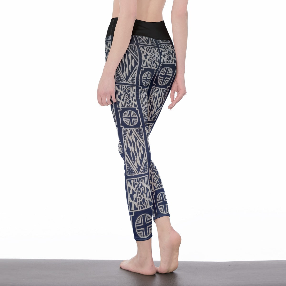Ladies High Waist Leggings | Side Stitch Closure
