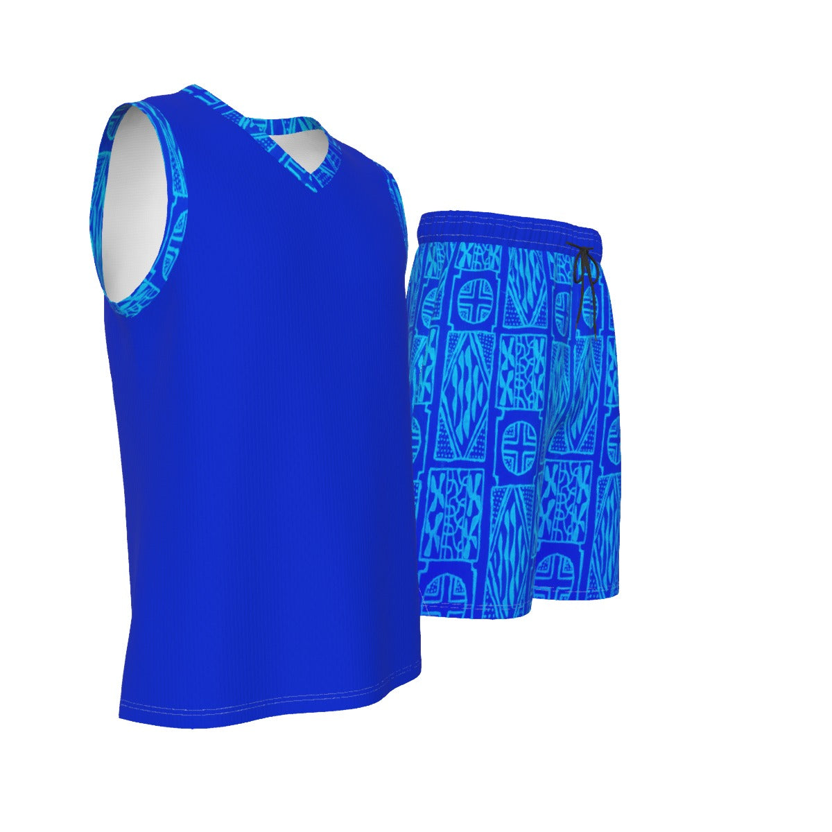 Men's V Neck Basketball Suit