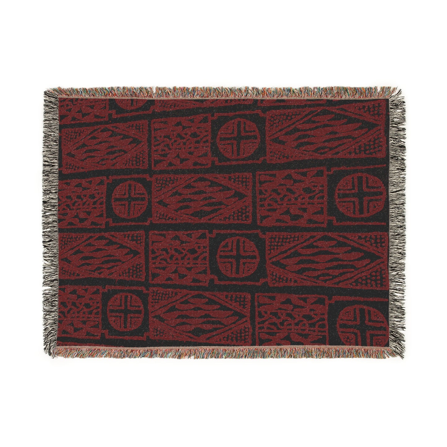 Red Nchen Cozy Woven Blanket - Home Decor & Gifting