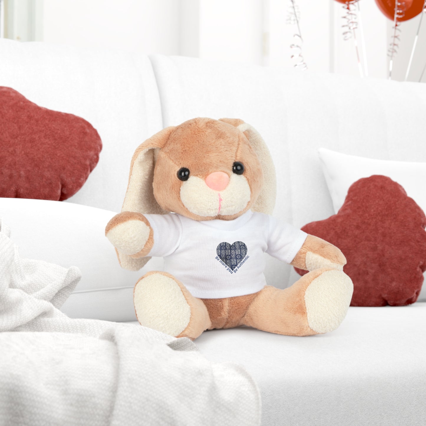 Cuddly Plush Toy with Heartwarming T-Shirt - Perfect Gift for Kids