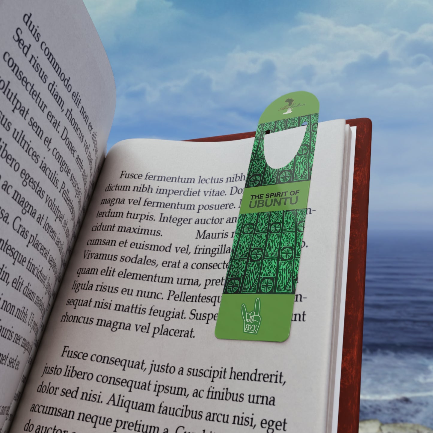 Stylish Metal Bookmark: The Spirit of Ubuntu - Perfect Gift for Book Lovers