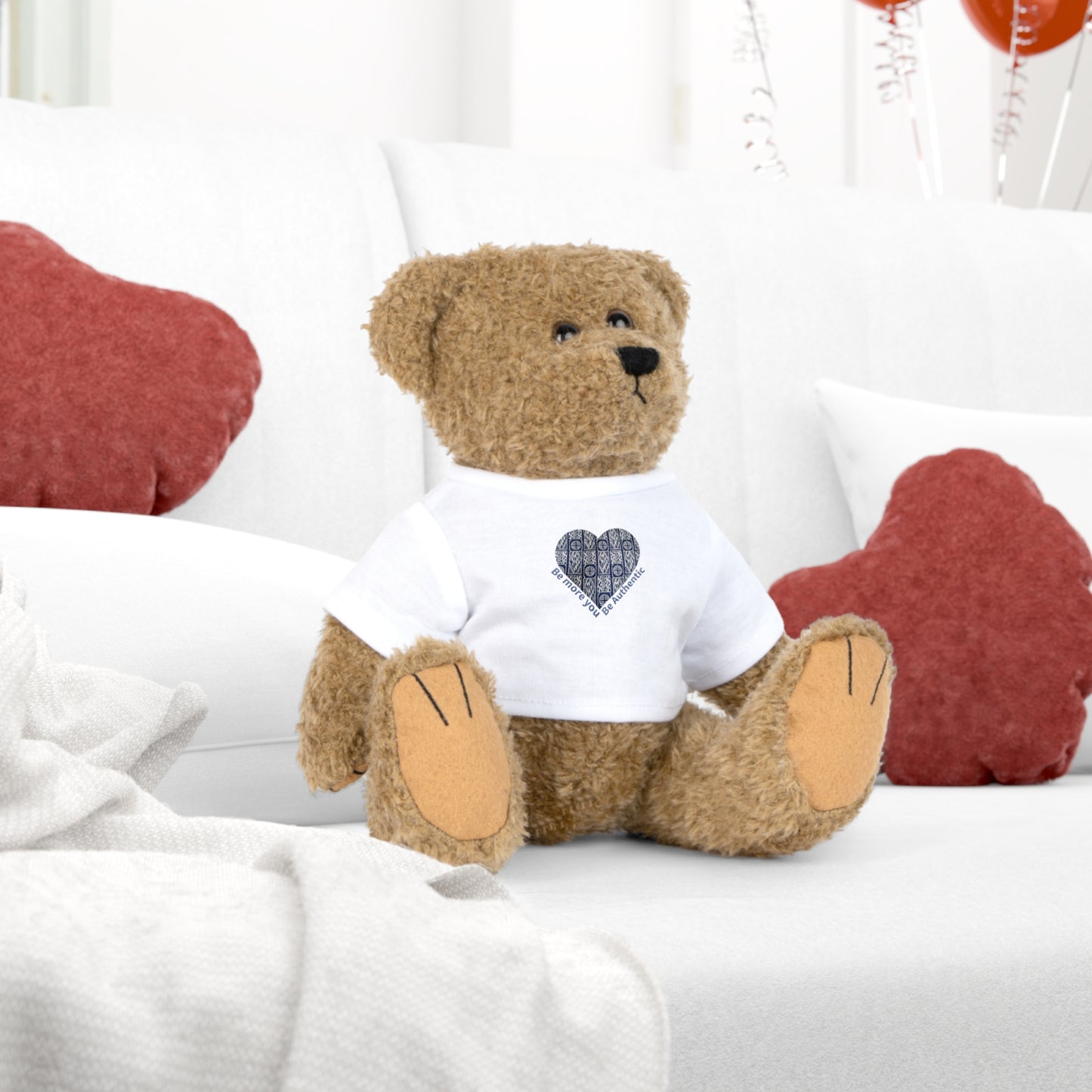 Cuddly Plush Toy with Heartwarming T-Shirt - Perfect Gift for Kids