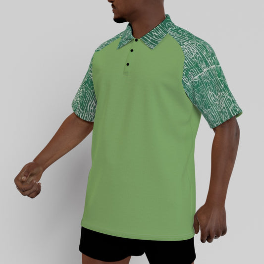 Men's Short Sleeve Polo Shirt With Button Closure