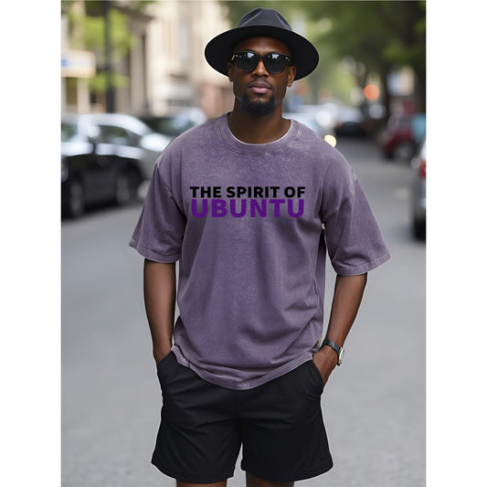 Ubuntu Spirit Unisex Heavyweight Cotton T-Shirt | 230GSM DTF Printed