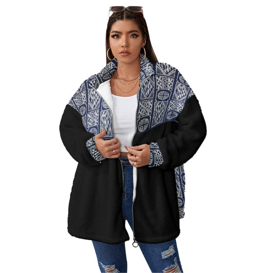 Unisex Fleece Coat With Zipper(Plus Size)