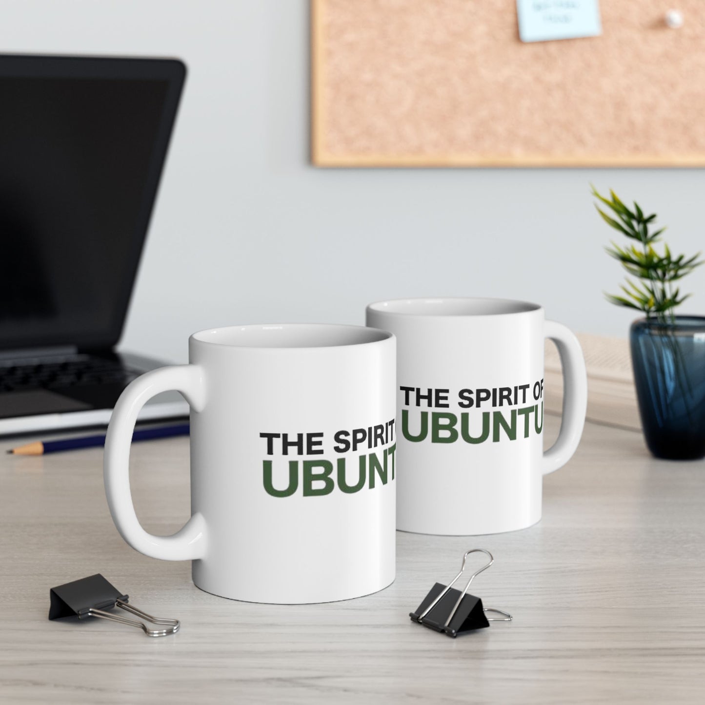 Ubuntu Spirit Ceramic Mug - Inspiring Coffee Cup for Connection and Community