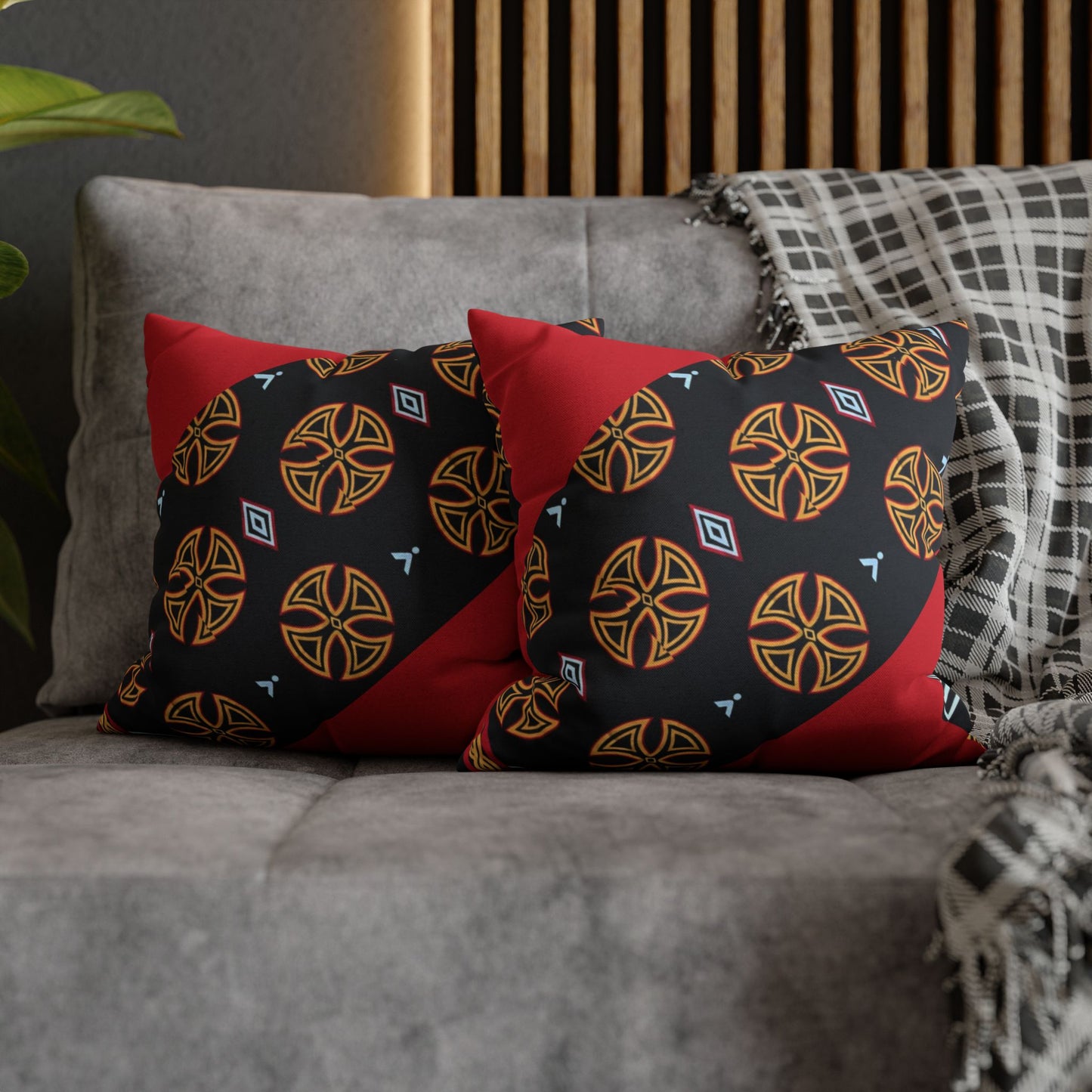 Vibrant Patterned Square Pillowcase - Stylish Home Decor