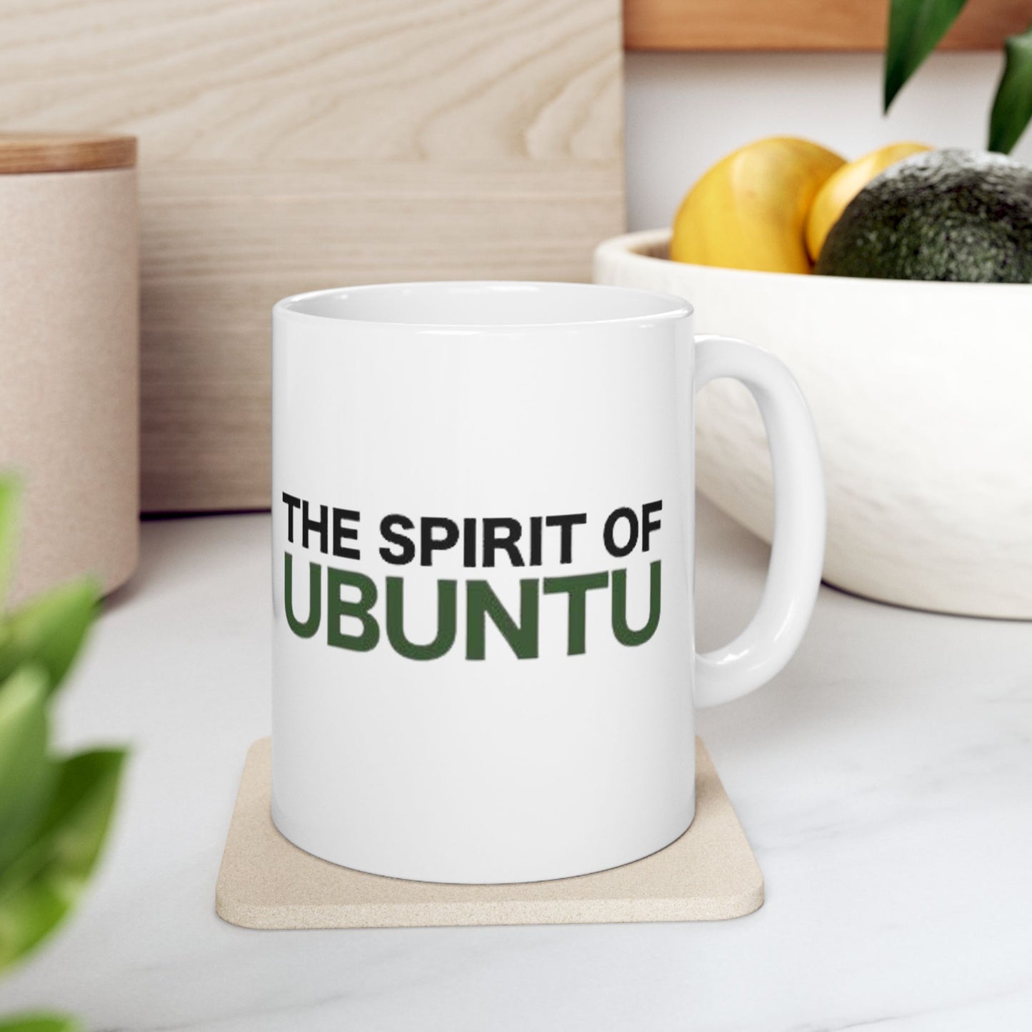 Ubuntu Spirit Ceramic Mug - Inspiring Coffee Cup for Connection and Community