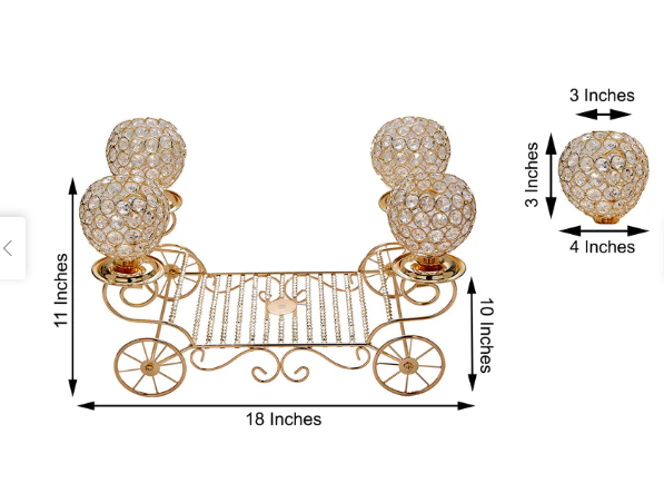 Gold Carriage Centerpiece (without accessories)